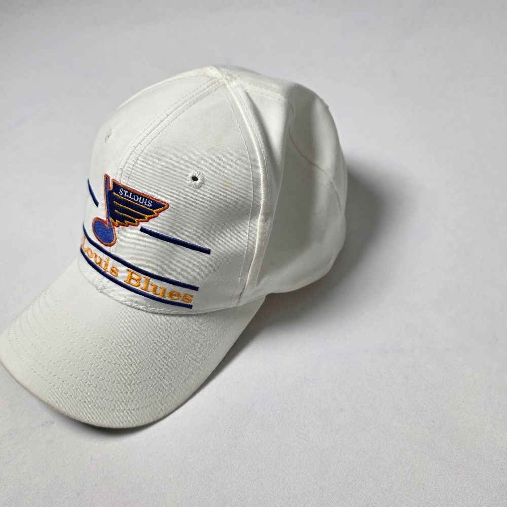 The Game St. Louis Blues Hat Mens White Vintage NHL Snapback Embroidered - Picture 3 of 9